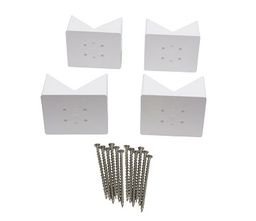Thumbnail 1 - WHITE TRADITIONAL VINYL RAIL BRACKET KIT - LWI Supply - Montgomery